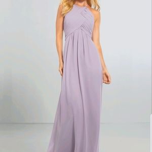 Formal maxi dress blue-grey